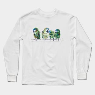 Parakeet Friends Long Sleeve T-Shirt